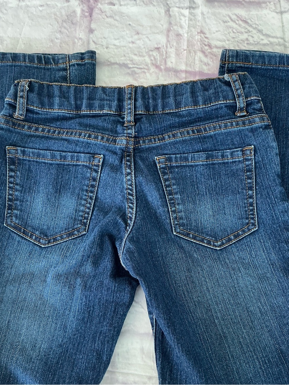 The Children's Place Girls' Dark Blue Super Skinny Adjustable StrtchJeans Size 8 - Picture 2 of 9